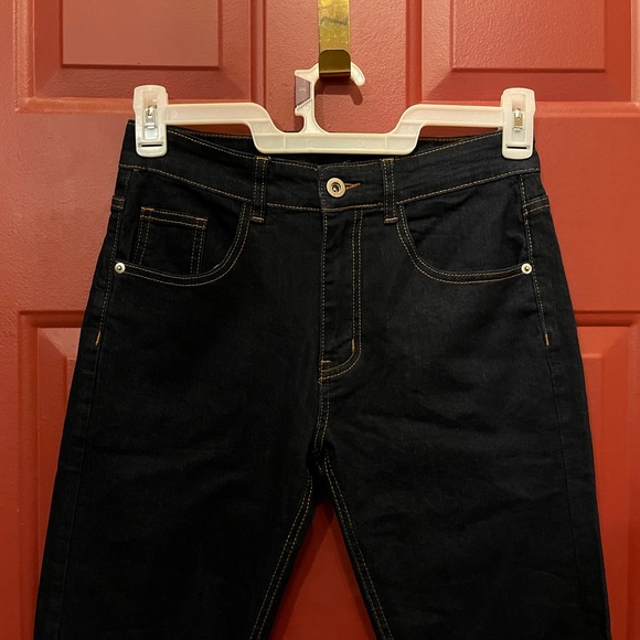 Men's SHEIN Dark Blue Skinny Jeans - Picture 7 of 14